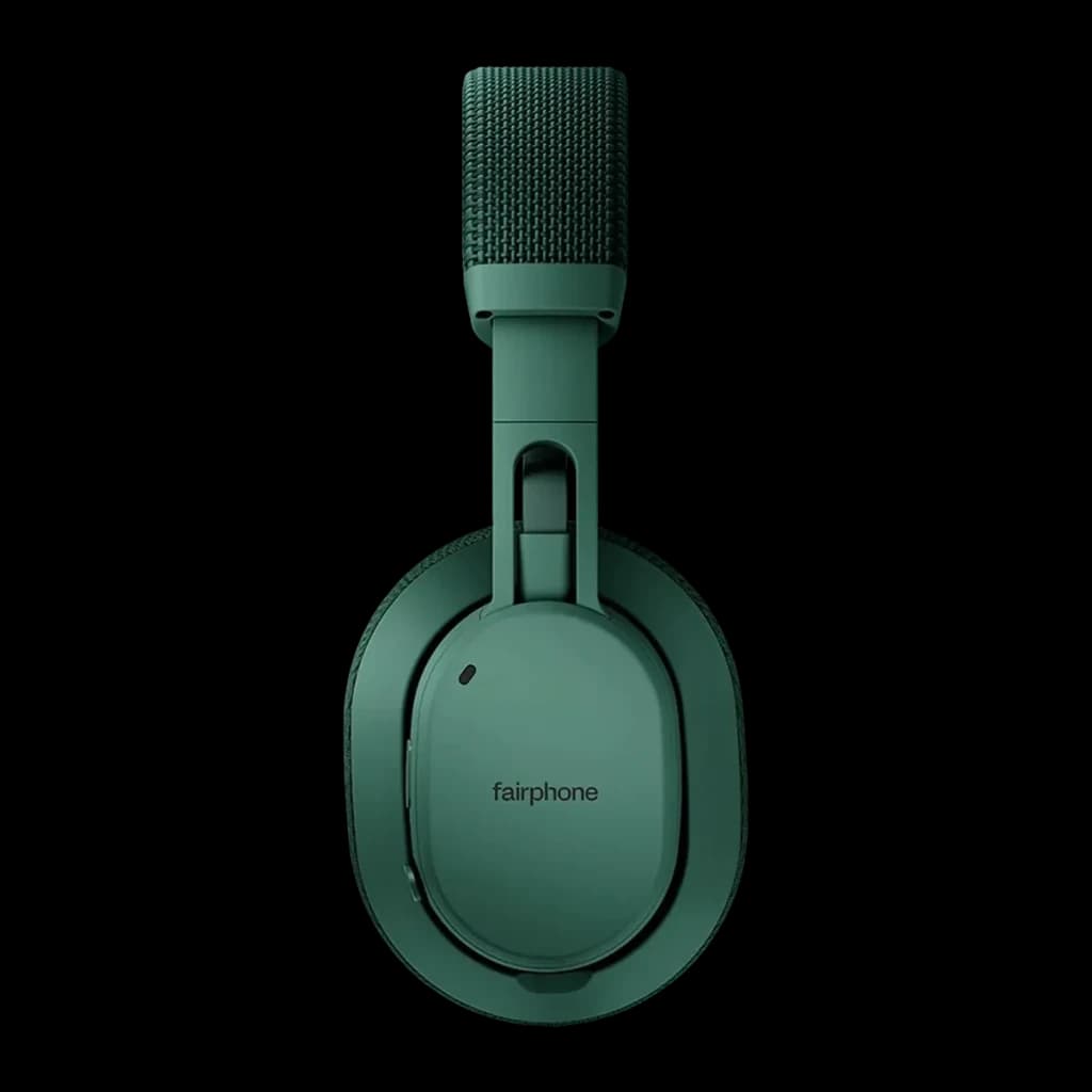 Auriculares Fairphone Fairbuds XL Cancelación de Ruido Diadema Bluetooth 5.1 Verde, vista lateral: auricular derecho