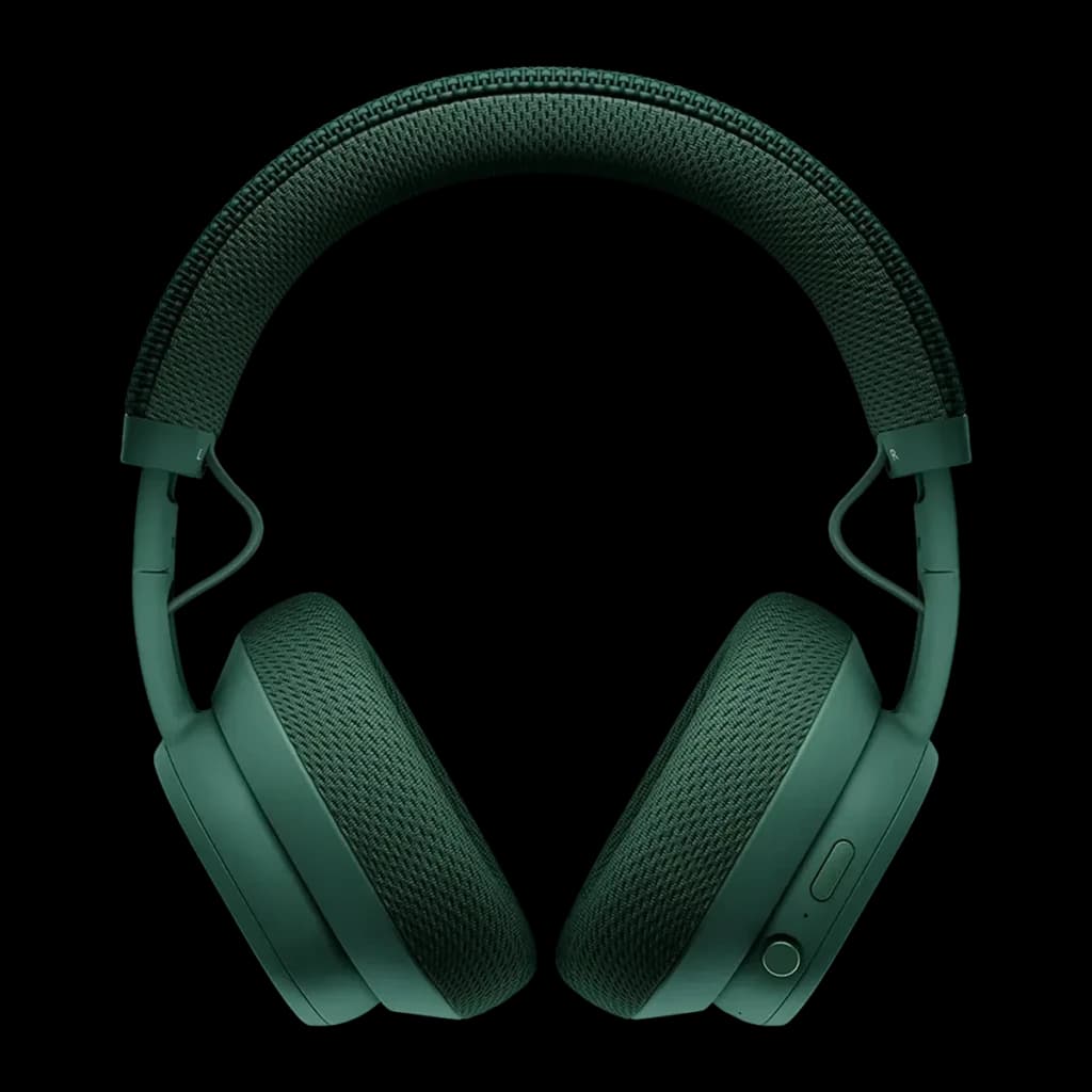 Auriculares Fairphone Fairbuds XL Cancelación de Ruido Diadema Bluetooth 5.1 Verde, vista frontal: diadema y almohadillas