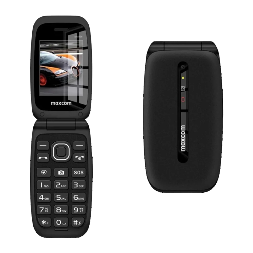 Maxcom MM828L 1200mAh 4G Preto Tampa/concha 2,4 polegadas TFT, frente e verso: aberto com teclado e ecrã TFT, traseira