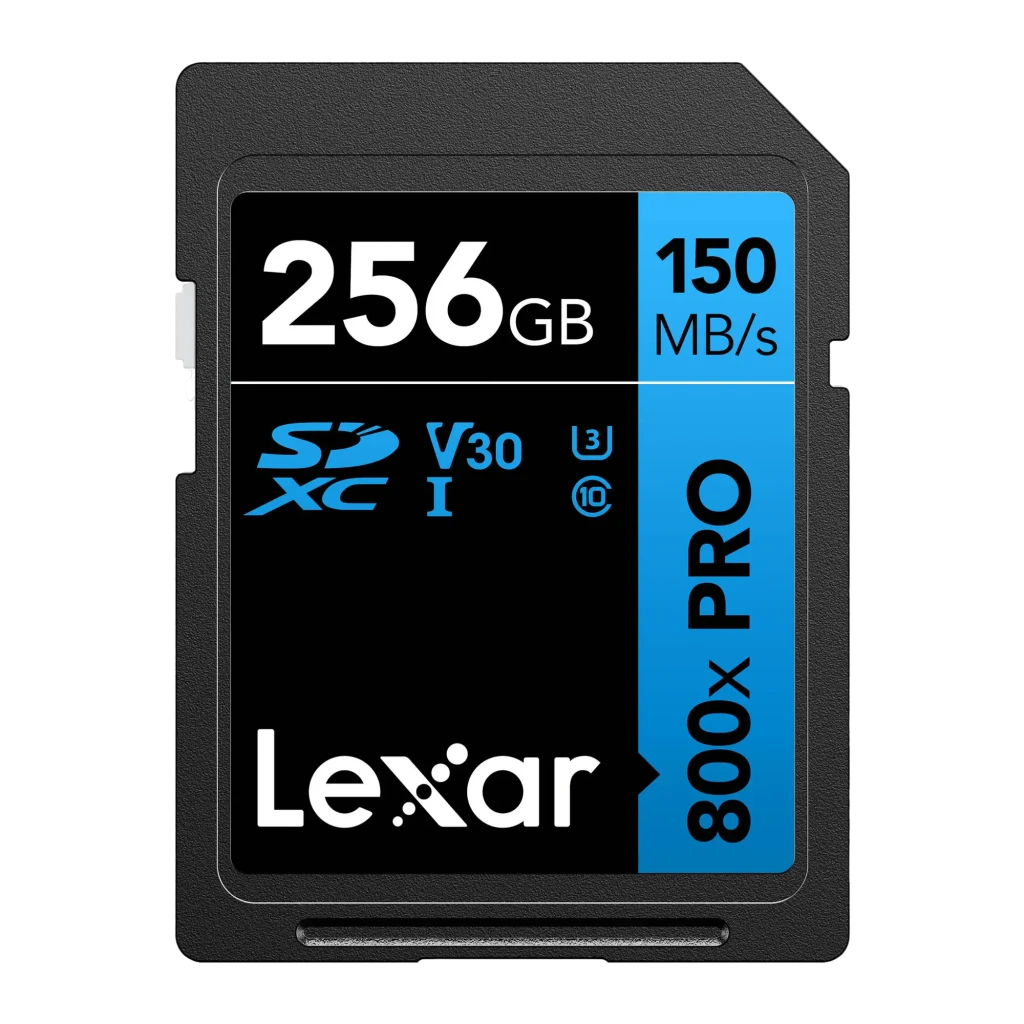 Tarjeta SD Lexar High-Performance 800x PRO SDXC 256GB V30 U3 UHS-I Negro