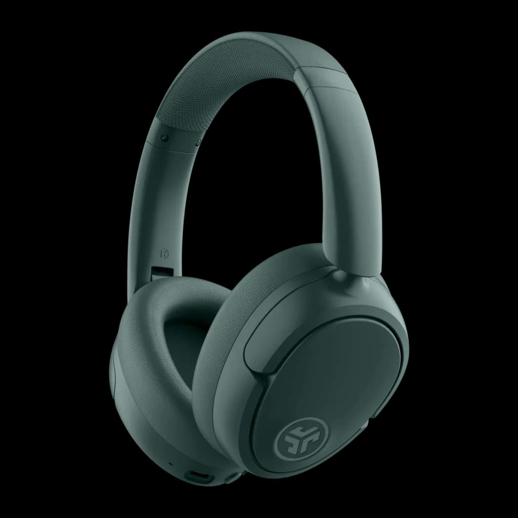 Auriculares JLab Audio Cancelación de Ruido Diadema Bluetooth 5.3 Gris IEUHBJLUXANCRSGE62, vista frontal: diadema acolchada