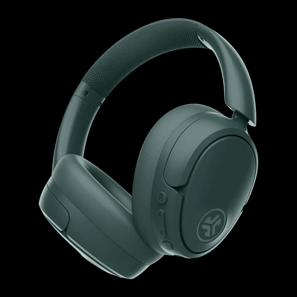 Auriculares JLab Audio Cancelación de Ruido Diadema Bluetooth 5.3 Gris IEUHBJLUXANCRSGE62, detalle: botones NC y volumen