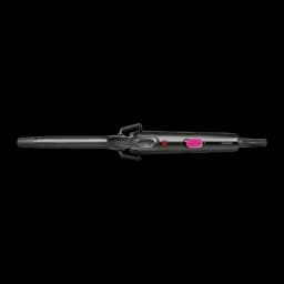 Modelador de caracóis Rowenta Rizador 25W Preto/Rosa CF2133, detalhe: vareta cónica preta com botão rosa e luz vermelha