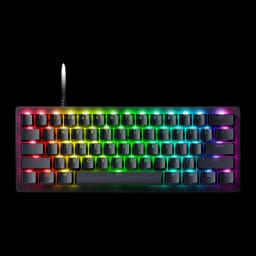 Teclado Gaming Razer Huntsman V3 Pro Mini Switch Óptico Analógico RGB Negro, vista frontal: iluminación RGB multicolor