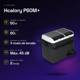 Nevera portátil Hcalory P60M+ 60L 50W - características