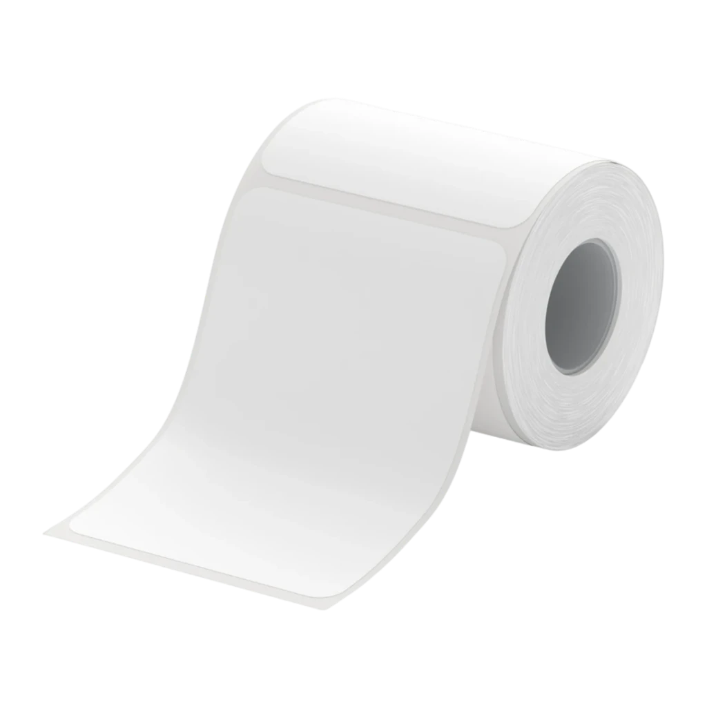 Etiquetas Térmicas Niimbot 50x70mm 110 uds Compatible B21/B31/B4 Blanco T50x70-110, vista frontal: rollo de etiquetas