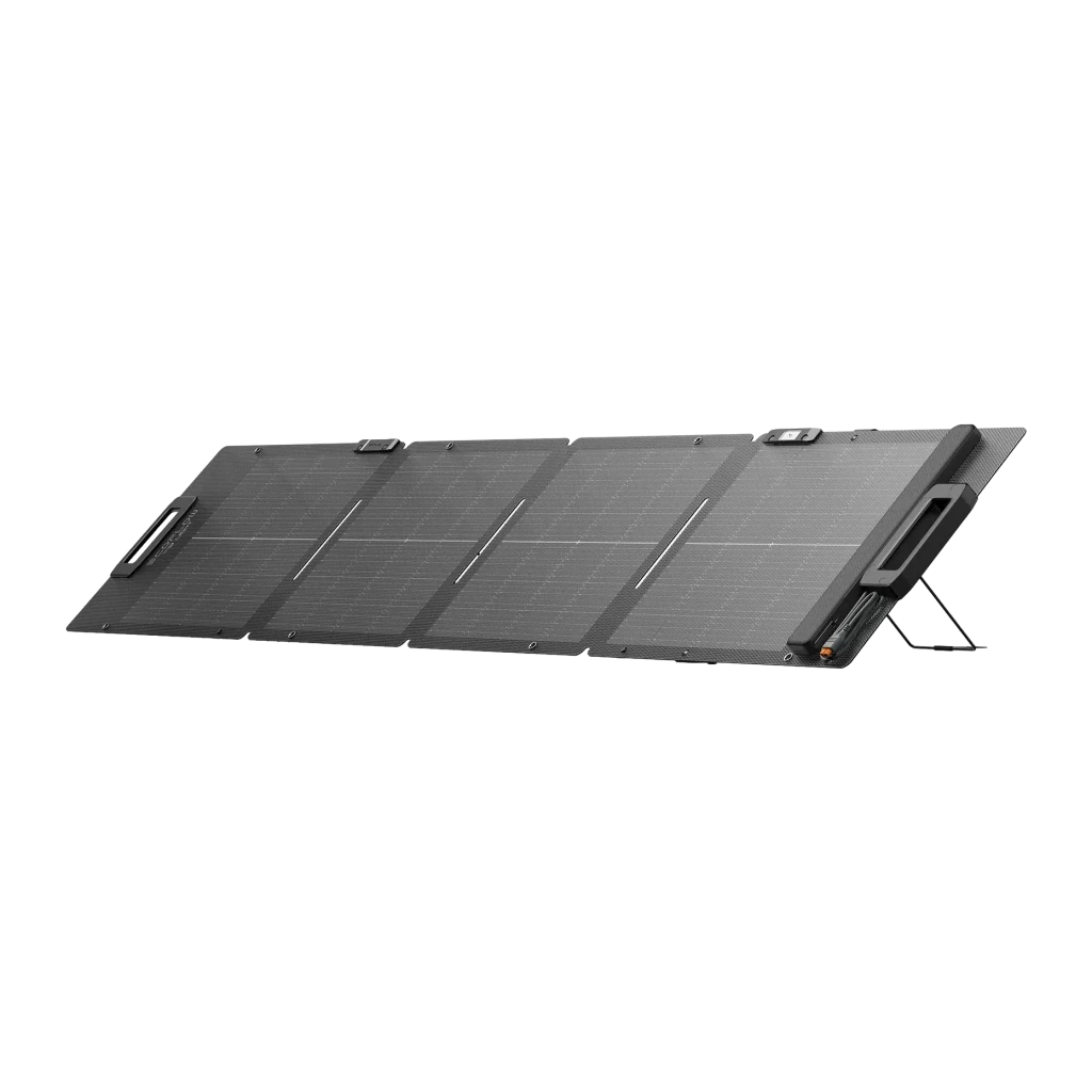 Panel Solar Plegable EcoFlow 110W Negro (122W BNPI) IP68 XT60 integrado