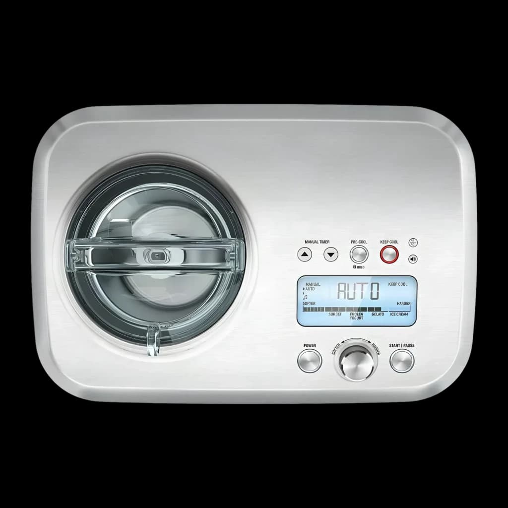Sorbetière Sage Appliances The Smart Scoop 1L 200W Acier Inoxydable SCI600BSS2EEU1, détail: vue du dessus avec écran LCD