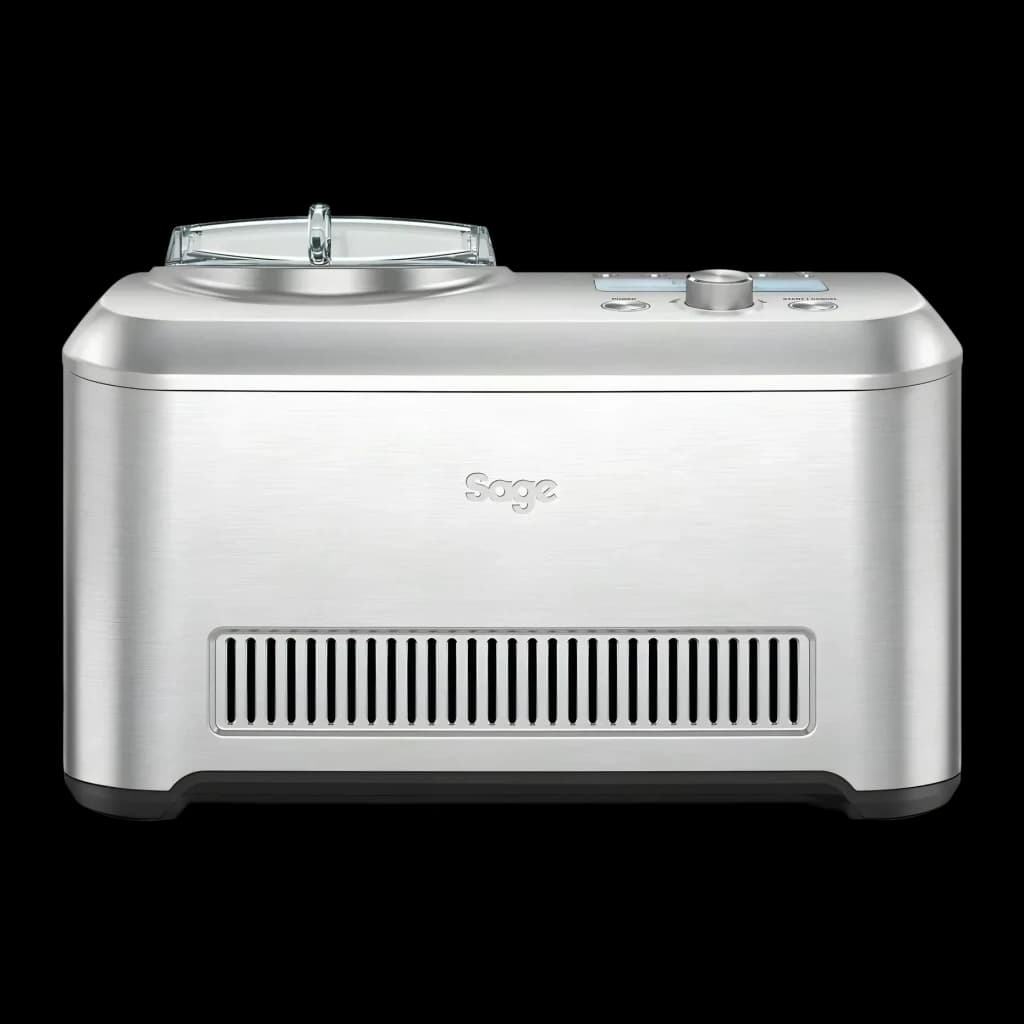 Sorbetière Sage Appliances The Smart Scoop 1L 200W Acier Inoxydable SCI600BSS2EEU1, détail: façade brossée avec logo Sage