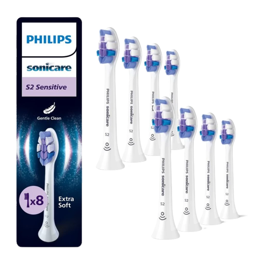 Sonicare Philips Sensitive - Pack De 8 Cabezales De Cepillado - Hx6058/87 - Imagen 3
