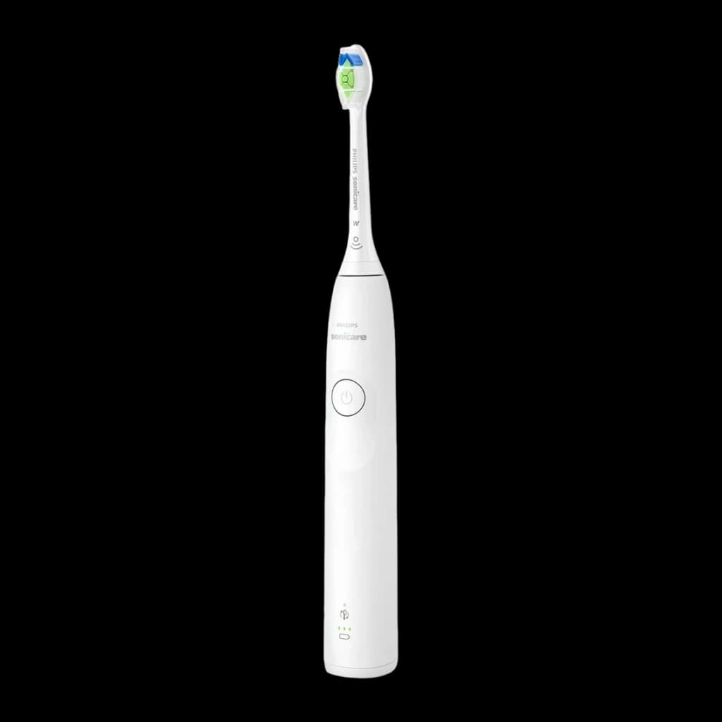 Brosse à Dents Électrique Philips Sonicare Series 5300 21 jours 1 Mode Blanc HX7108/01, vue de face: manche blanc