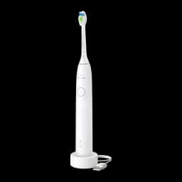 Brosse à Dents Électrique Philips Sonicare Series 5300 21 jours 1 Mode Blanc HX7108/01, vue de face: manche blanc