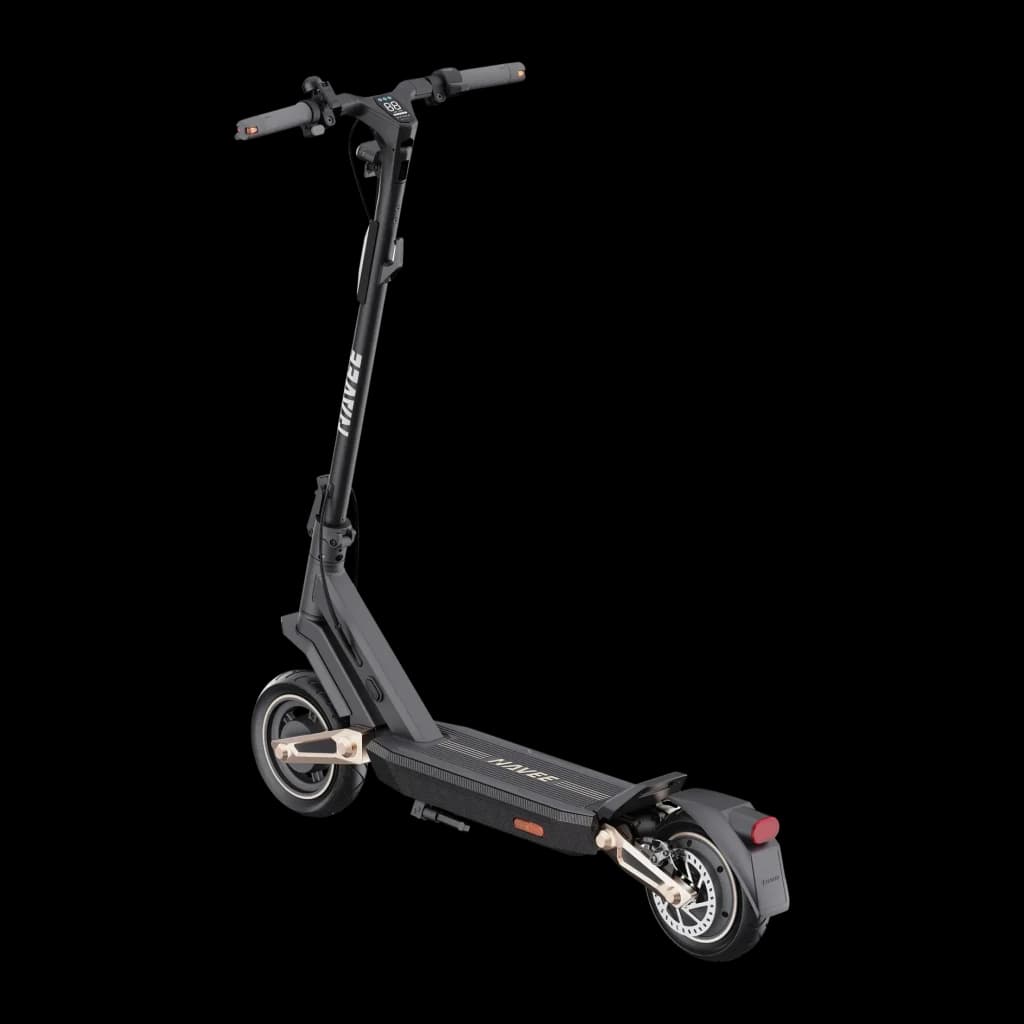 Trotinete Elétrica NAVEE ST3 Pro 500W 75km 20km/h 10 polegadas Preto, vista lateral: guiador com ecrã, deck texturizado