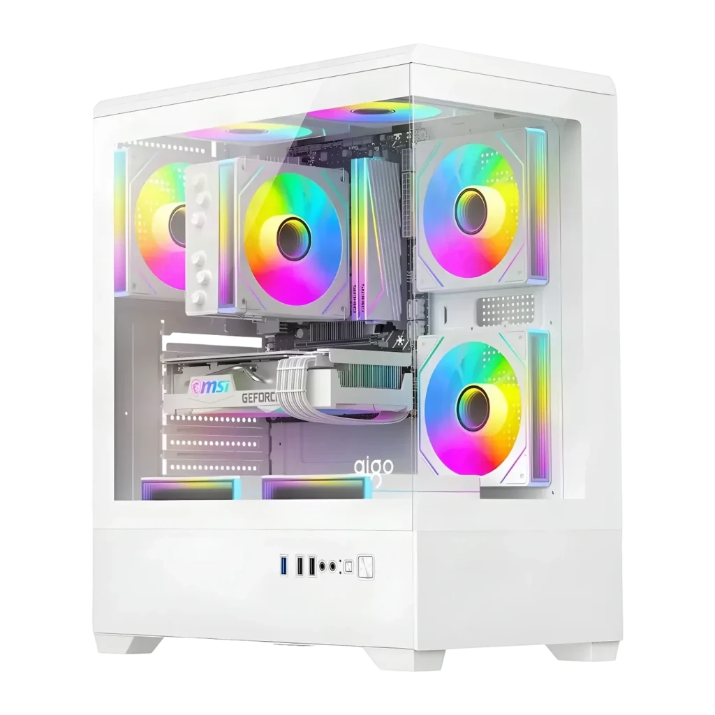 Caja PC Darkflash C365 Cristal Templado 270° ATX/M-ATX/ITX Blanco