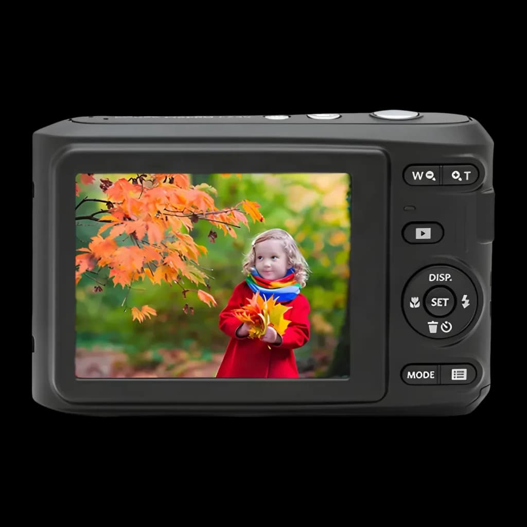 Appareil Photo Compact Kodak PIXPRO FZ45 Blanc CMOS 1/2.3 pouces Full HD 1080p 16MP, vue arrière: écran LCD avec photo