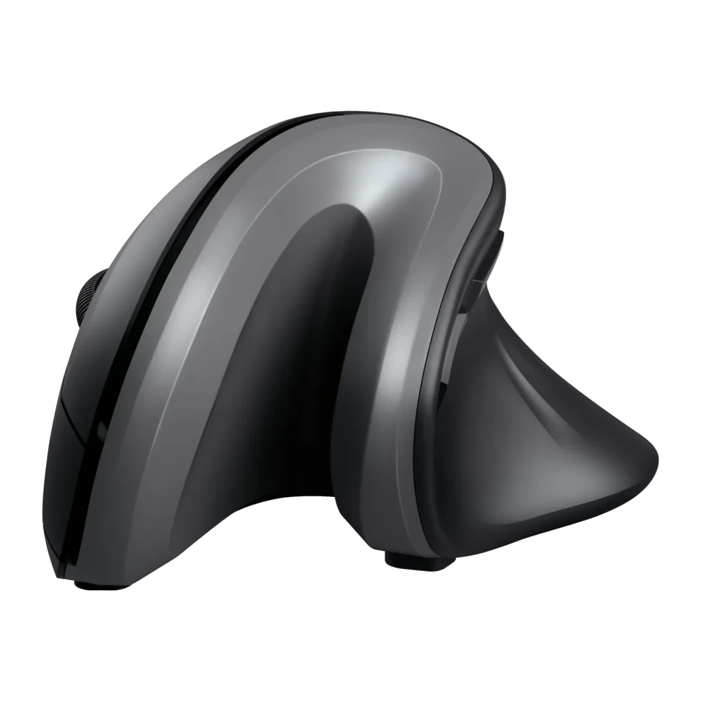 Ratón ergonómico vertical Trust Verro inalámbrico 1600 DPI negro para diestros