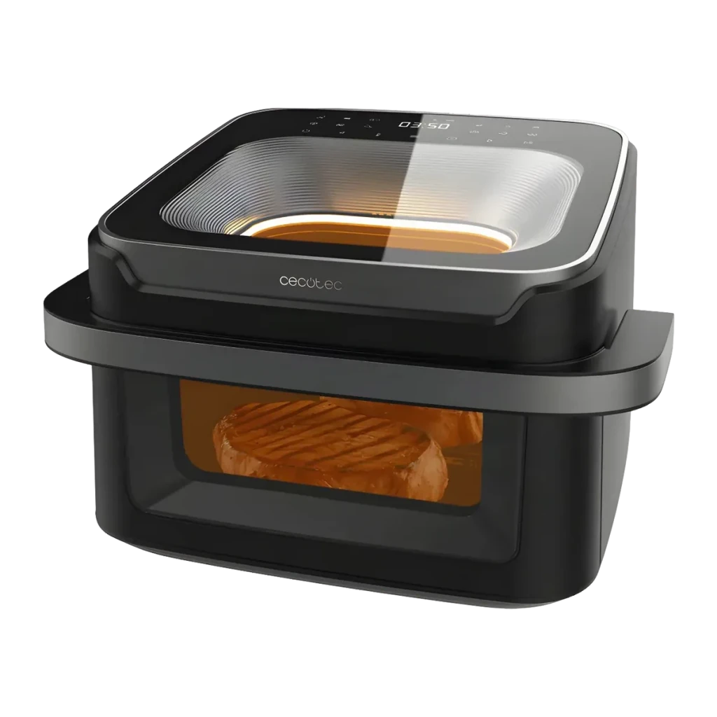Freidora de aire Cecotec Cecofry Advance 10000 Full Vision 10L 2200W 12 programas Negro