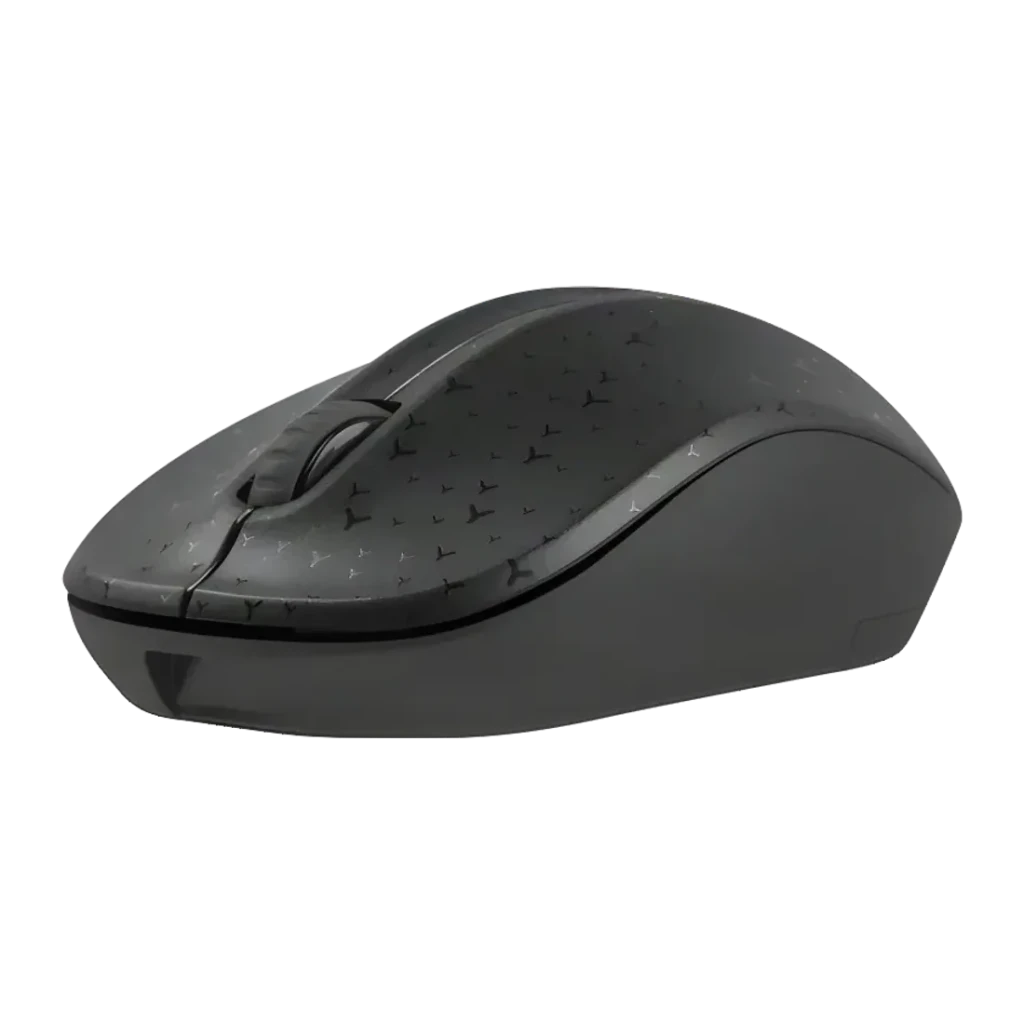 Souris Natec Toucan Noir Sans Fil Ergonomique, vue latérale: corps avec motif d'oiseaux et molette centrale