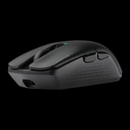 Ratón Gaming Corsair Katar Elite Wireless Inalámbrico 26000 DPI RGB Negro, vista lateral: textura diamond grip, logo KATAR