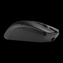 Ratón Gaming Corsair Katar Elite Wireless Inalámbrico 26000 DPI RGB Negro, vista lateral: textura triangular en falda, rueda