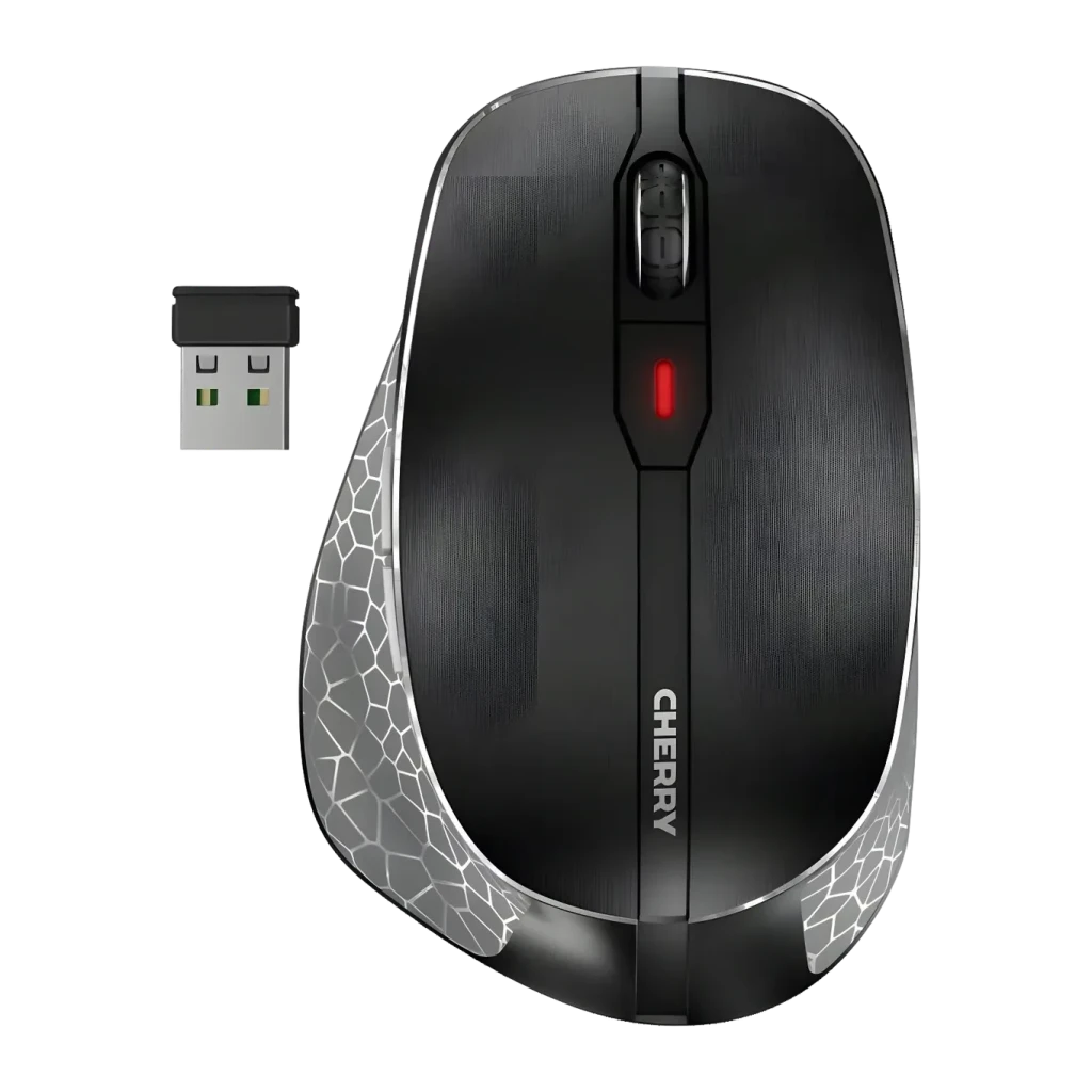 Ratón Cherry MW 8C Ergo Negro Inalámbrico Ergonómico