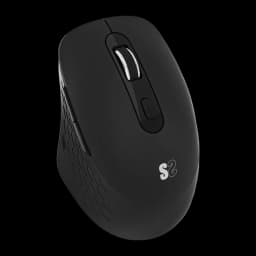 Souris SUBBLIM Curve Ergo Dual Mouse Battery Black Sans Fil Ergonomique, vue latérale: molette blanche, bouton DPI