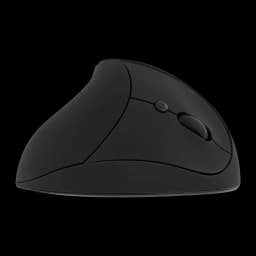 Ratón T'nB Negro Inalámbrico Ergonómico Vertical MWERGOVMN, vista lateral: perfil ergonómico elevado, rueda de scroll