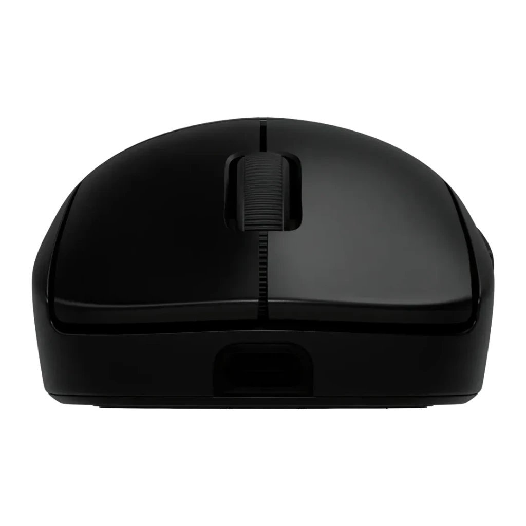 Souris Gaming Logitech G Pro 2 Lightspeed Sans Fil 32000 DPI RGB Noir, vue avant: molette de défilement et bouton central