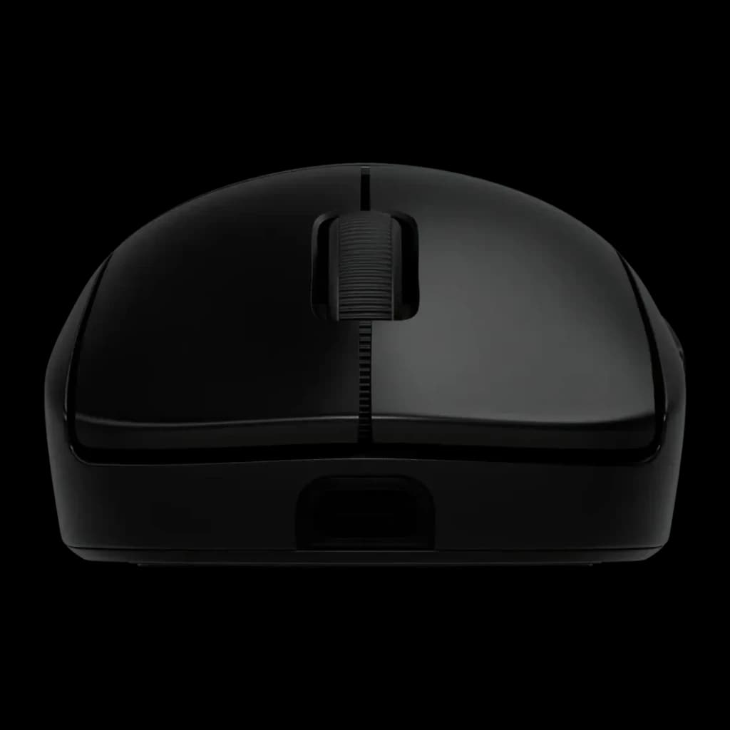 Souris Gaming Logitech G Pro 2 Lightspeed Sans Fil 32000 DPI RGB Noir, vue avant: molette de défilement et bouton central