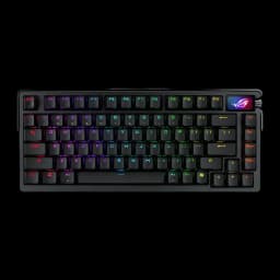 Clavier gaming ASUS ROG Azoth Extreme QWERTY Sans fil Mécanique RGB Noir, vue du dessus: rétroéclairage RGB multicolore