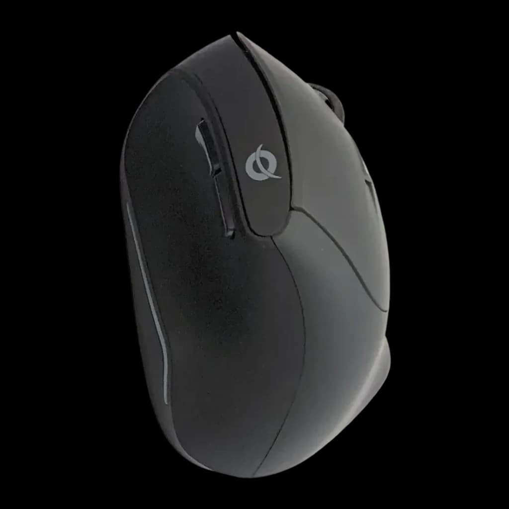 Combo Teclado e Rato Conceptronic Preto Sem Fios RF 2.4GHz Espanhol QWERTY ORAZIO02ES, rato vista lateral: forma ergonómica