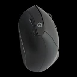 Combo Teclado e Rato Conceptronic Preto Sem Fios RF 2.4GHz Espanhol QWERTY ORAZIO02ES, rato vista lateral: forma ergonómica
