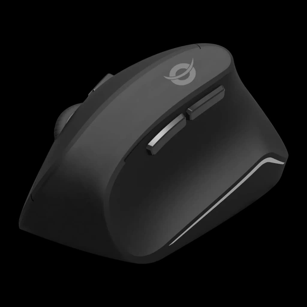 Combo Teclado e Rato Conceptronic Preto Sem Fios RF 2.4GHz Espanhol QWERTY ORAZIO02ES, rato em detalhe: vista lateral