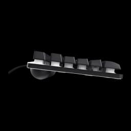 Pack Teclado y Ratón Gaming Trust GXT 798 Thado TKL + Felox Mecánico 6400 DPI RGB Negro, vista lateral: perfil del teclado