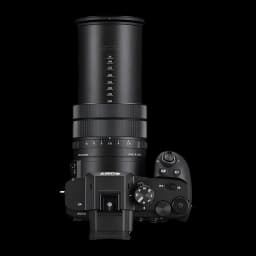 Appareil photo bridge Sony Cyber-shot V Noir Exmor RS CMOS 1 pouce 4K Ultra HD 20,1MP DSC-RX10, vue du dessus: objectif
