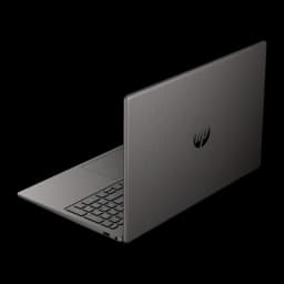 PC portable HP 250R G10 16 Go/512 Go 15,6 pouces FHD Intel Core 5 120U SSD NVMe FreeDOS Noir, vue arrière en angle