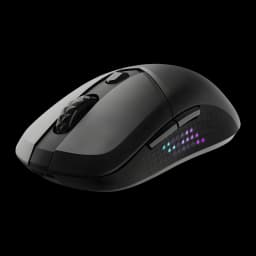 Souris Gaming MSI Versa 300 Elite Wireless Sans Fil 26000 DPI RGB Noir, vue latérale: éclairage RGB sur grille hexagonale