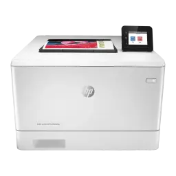 Impressora laser HP Color LaserJet Pro M454dw Frente e Verso Automático Branco, vista frontal: painel tátil colorido