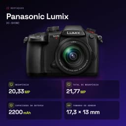 Appareil photo hybride Panasonic Lumix Noir Live MOS Micro 4/3 4K UHD 20,3MP DC-GH5M2 - caractéristiques