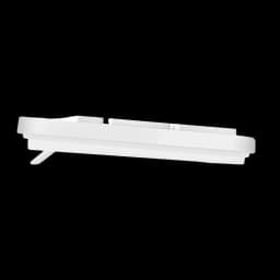 Clavier SUBBLIM Business Slim Silencieux Blanc USB Ergonomique, profil latéral: épaisseur ultra-fine avec pied d'inclinaison