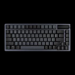 Teclado Gaming ASUS ROG Azoth Inalámbrico RGB AZERTY Rojo/Negro, vista superior: teclas negras y carcasa gris oscura