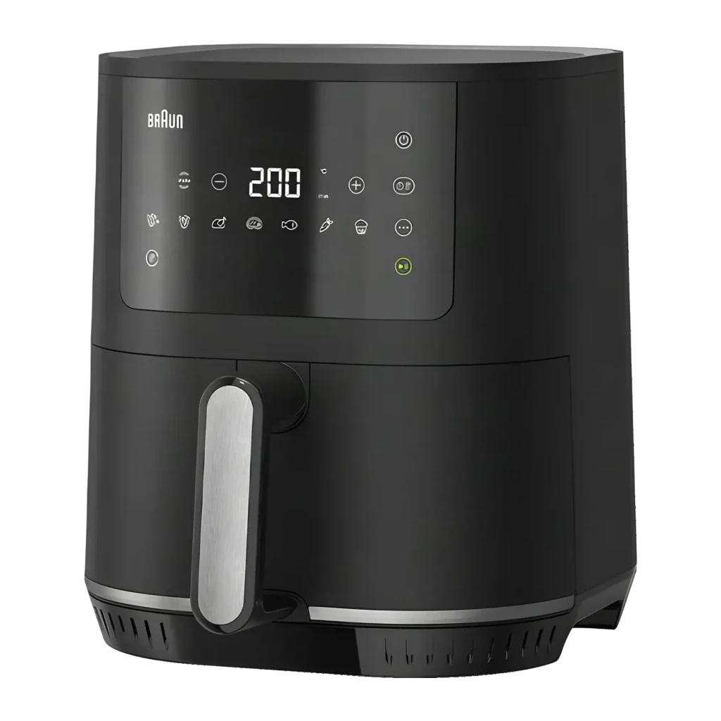 Freidora de aire Braun MultiFry 3 de 4,3L y 1500W con 8 programas automáticos en color negro para cocinas domésticas