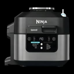Freidora de Aire Ninja Speedi 5,7L 1760W Negro ON500EU, vista frontal: panel digital con modos Rapid Cooker y asa superior