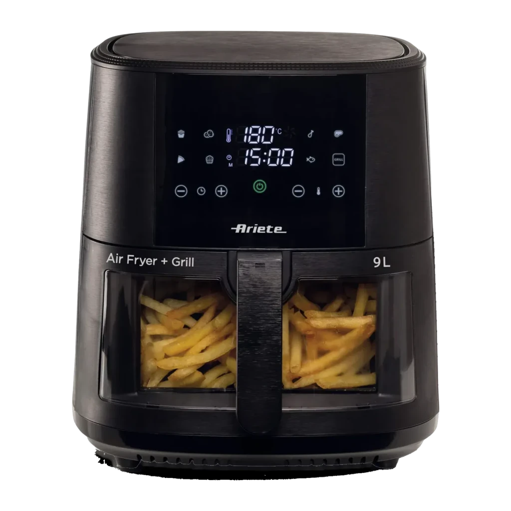 Freidora de aire Ariete Airy Fryer 4630S 9L 1500W 8 programas Negro
