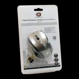 Rato sem fios Conceptronic Regas TW5 Preto, embalagem: blister frontal com rato e nano recetor USB visíveis