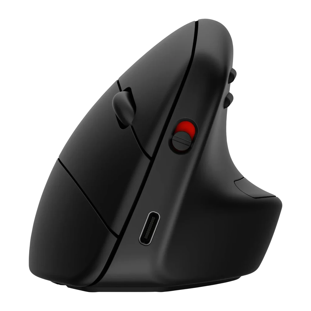 Ratón vertical ergonómico inalámbrico HP 925 para mano derecha 4000 DPI en color negro