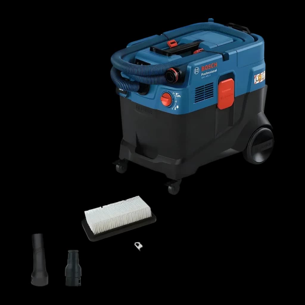 Aspirateur industriel sec/humide Bosch GAS 400 A Professional Bleu Sans Fil 1200W, vue principale: aspirateur à roulettes