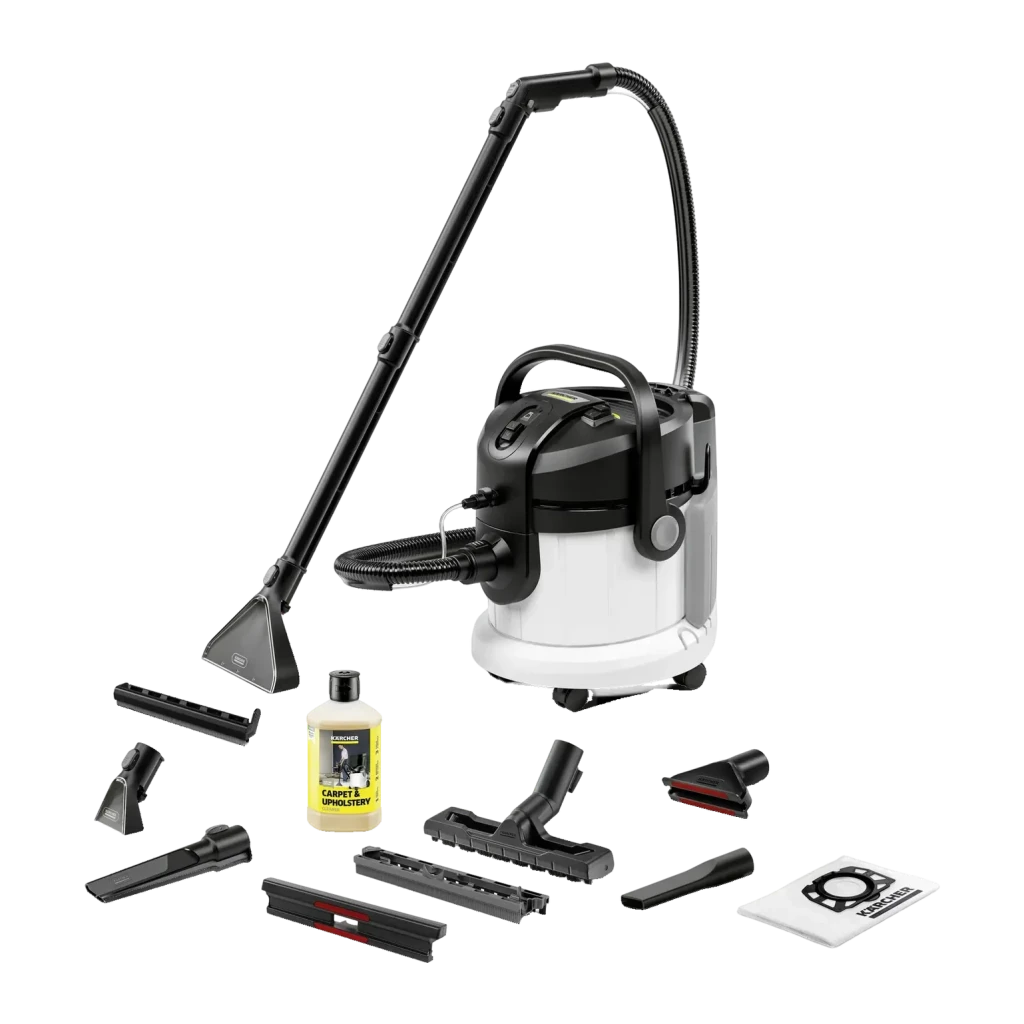 KÄRCHER SE 4 Plus Lava-aspiradora 1000W 4L de Potencia para Limpieza en Húmedo y Seco Blanco