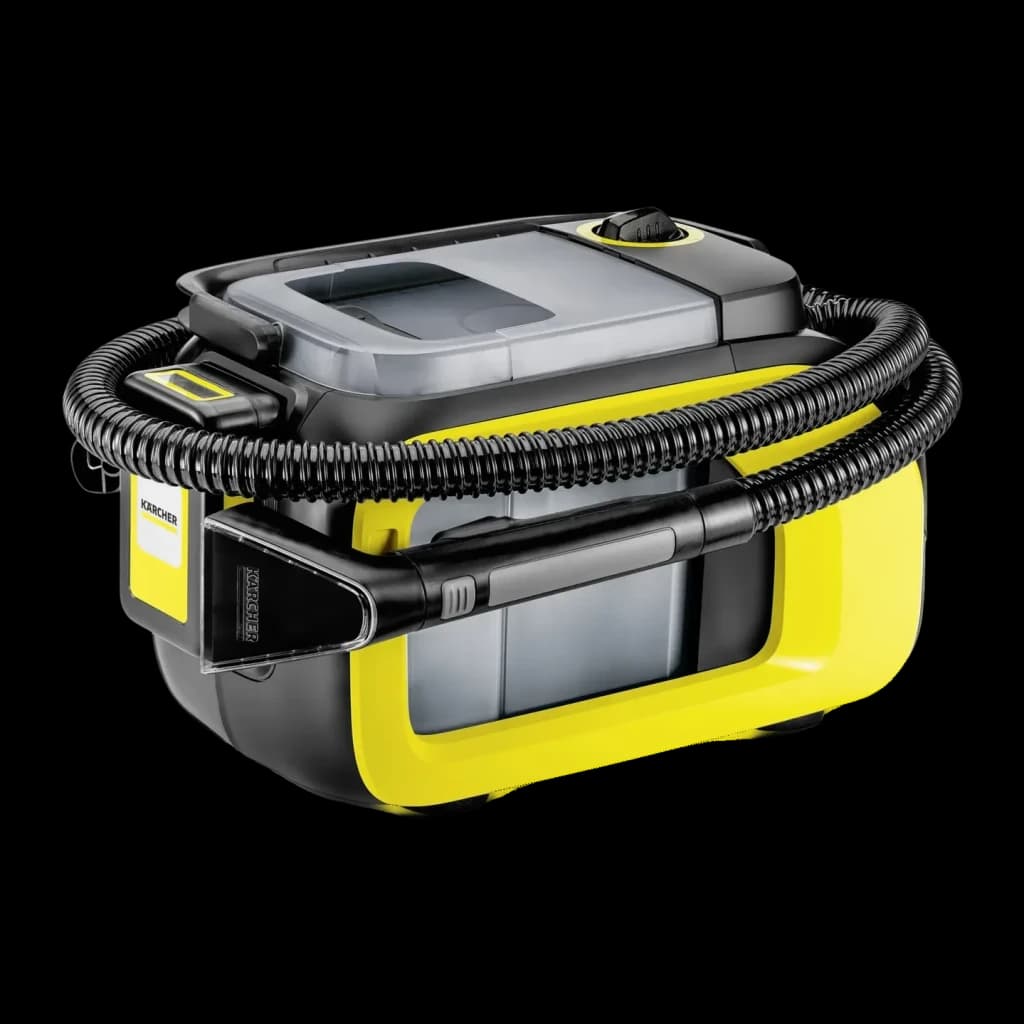 Aspiradora en húmedo y seco Kärcher SE 3-18 Compact Battery Set Sin cable 184W 12min, vista en perspectiva: depósito