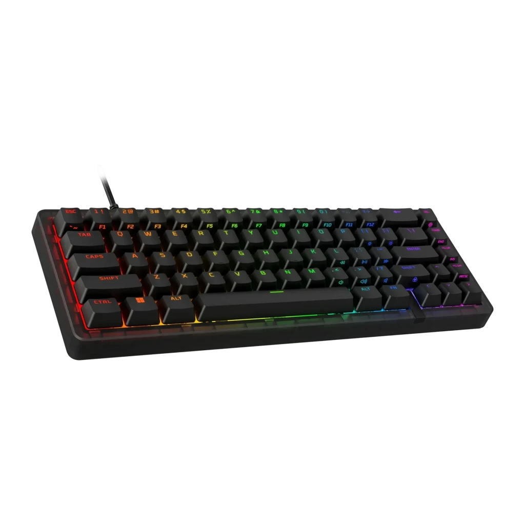 Teclado Gaming HyperX Alloy Origins 2 65% Mecánico Switch Red RGB Layout ES Negro